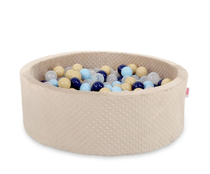 Suchy Basen Minky H-30 cm Piłkami 200SZT.- TUM-TUM - Beżowy