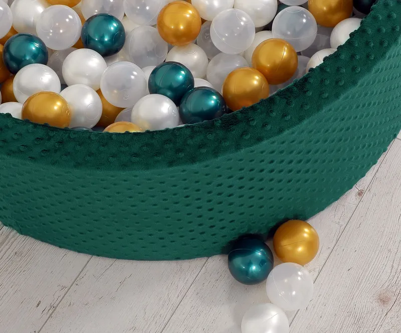 Suchy Basen Minky H-30 cm Piłkami 300szt. Butelkowa Zieleń TUM-TUM