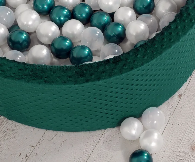 Suchy Basen Minky H-30 cm Piłkami 200SZT.- Butelkowa Zieleń TUM-TUM