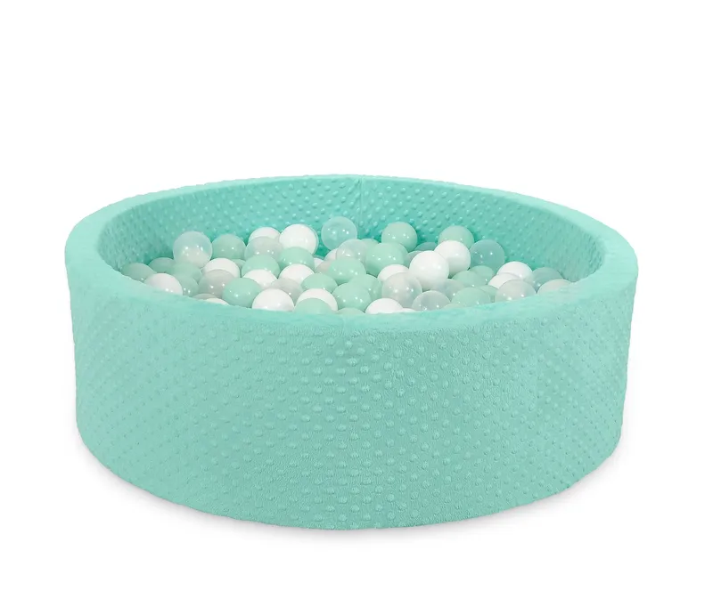 Suchy Basen Minky H-30 cm Piłkami 200SZT.- TUM-TUM - Miętowy