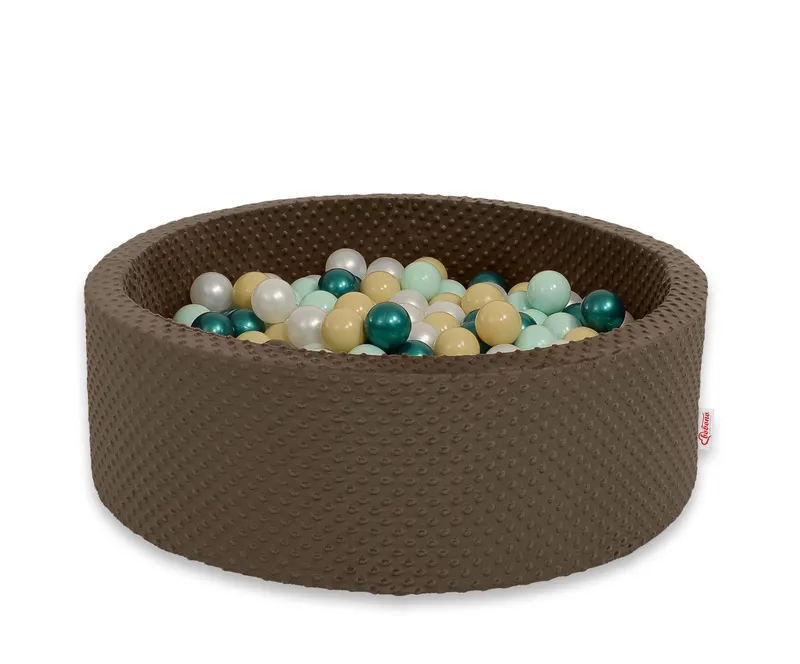 Suchy Basen Minky H-30 cm Piłkami 300szt. Czekoladowy TUM-TUM