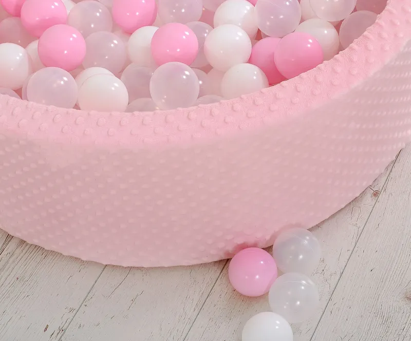Suchy Basen Minky H-30 cm Piłkami 300szt. TUM-TUM - Różowy