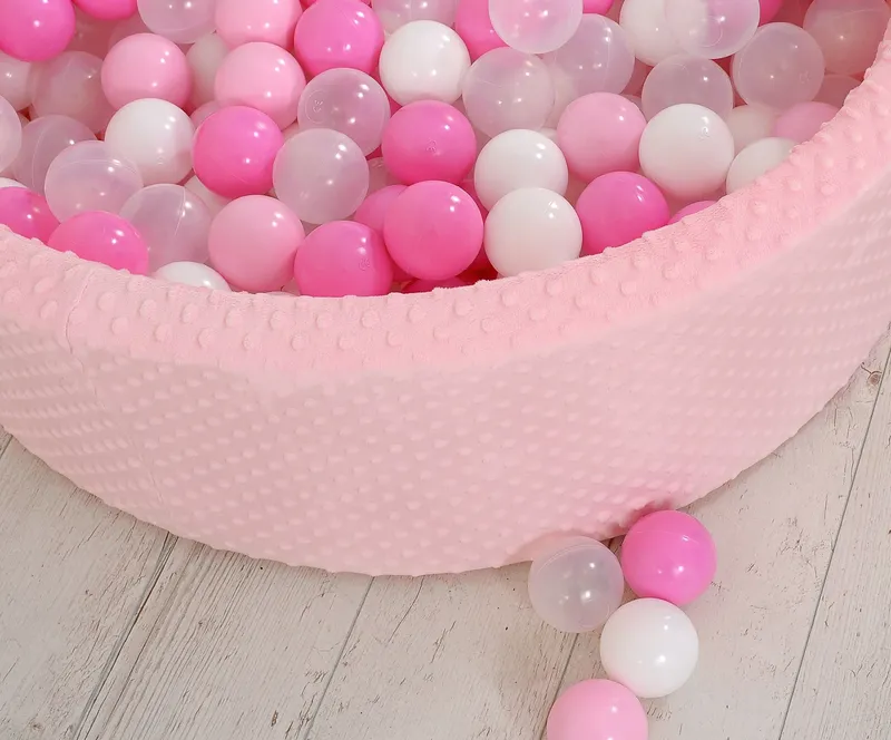 Suchy Basen Minky H-30 cm Piłkami 200SZT.- TUM-TUM - Różowy