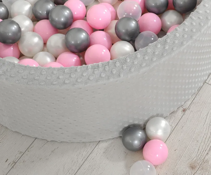 Suchy Basen Minky H-30 cm Piłkami 300szt. Jasnoszary TUM-TUM