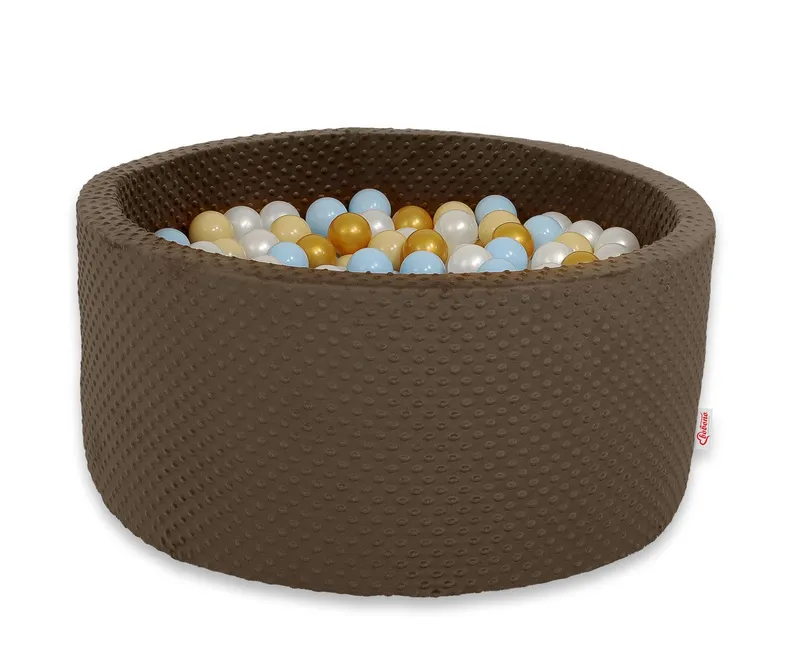 Suchy Basen Minky H-40 cm Piłkami 200SZT.- Czekoladowy TUM-TUM
