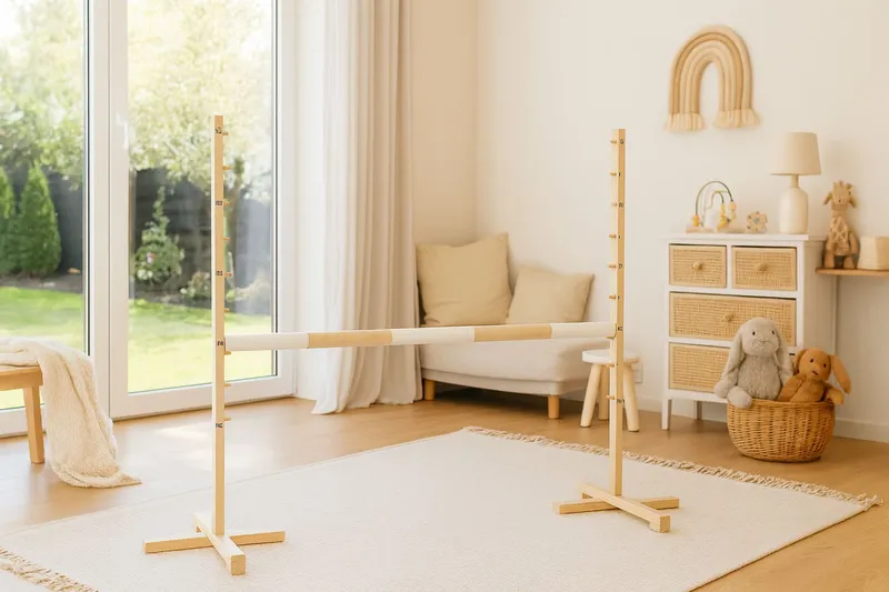 Przeszkoda Skokowa Do Hobby Horse 120cm, Belka TUM-TUM - Beżowa