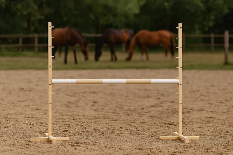 Przeszkoda Skokowa Do Hobby Horse 120cm, Belka TUM-TUM - Beżowa