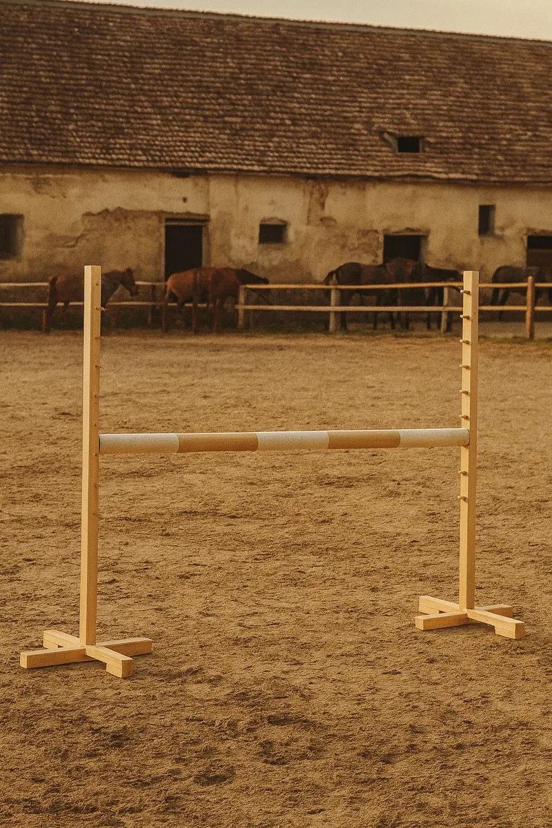 Przeszkoda Skokowa Do Hobby Horse 120cm, Belka TUM-TUM - Beżowa