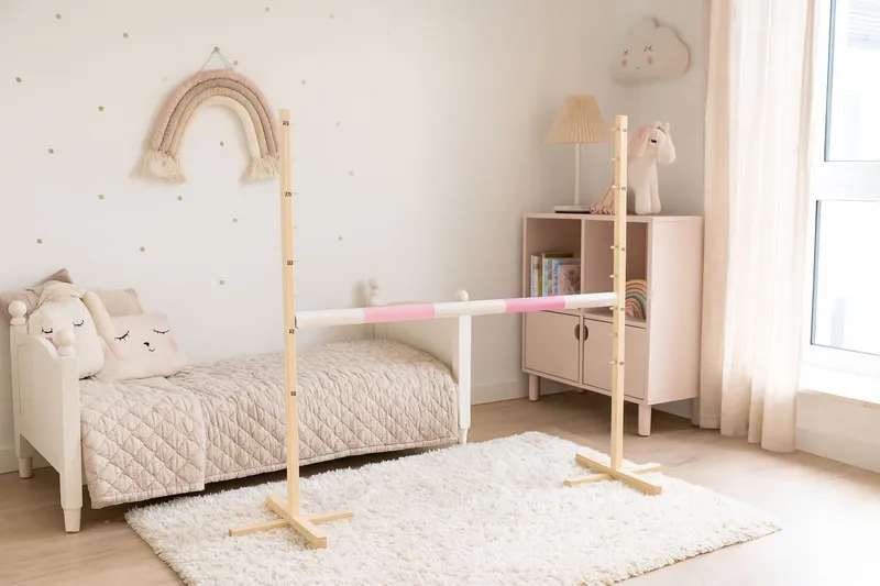 Przeszkoda Skokowa Do Hobby Horse 120cm, Belka Jasny Róż TUM-TUM