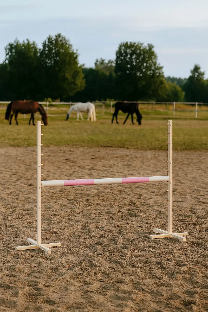 Belka Do Przeszkody Skakania Na Hobby Horse Jasny Róż 120 cm TUM-TUM