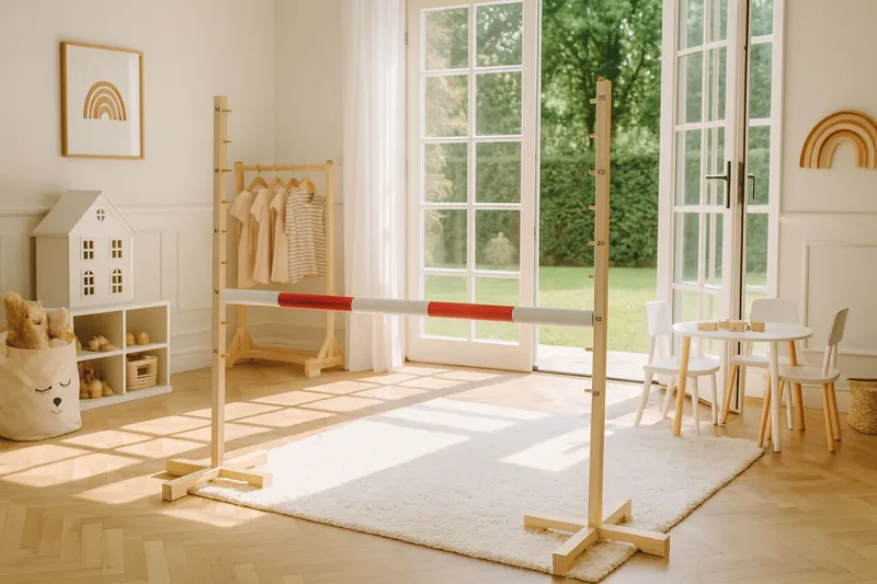 Przeszkoda Skokowa Do Hobby Horse 120cm, Belka TUM-TUM - Czerwona