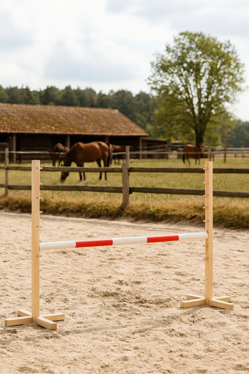 Przeszkoda Skokowa Do Hobby Horse 120cm, Belka TUM-TUM - Czerwona