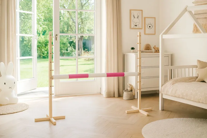 Przeszkoda Skokowa Do Hobby Horse 120cm, Belka TUM-TUM - Różowa