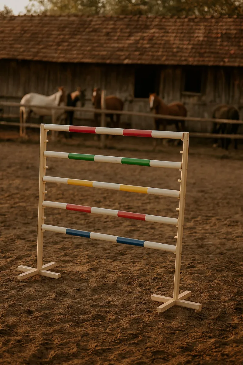 Przeszkoda Skokowa Do Hobby Horse 120cm, Dwie Belki TUM-TUM - Niebieska