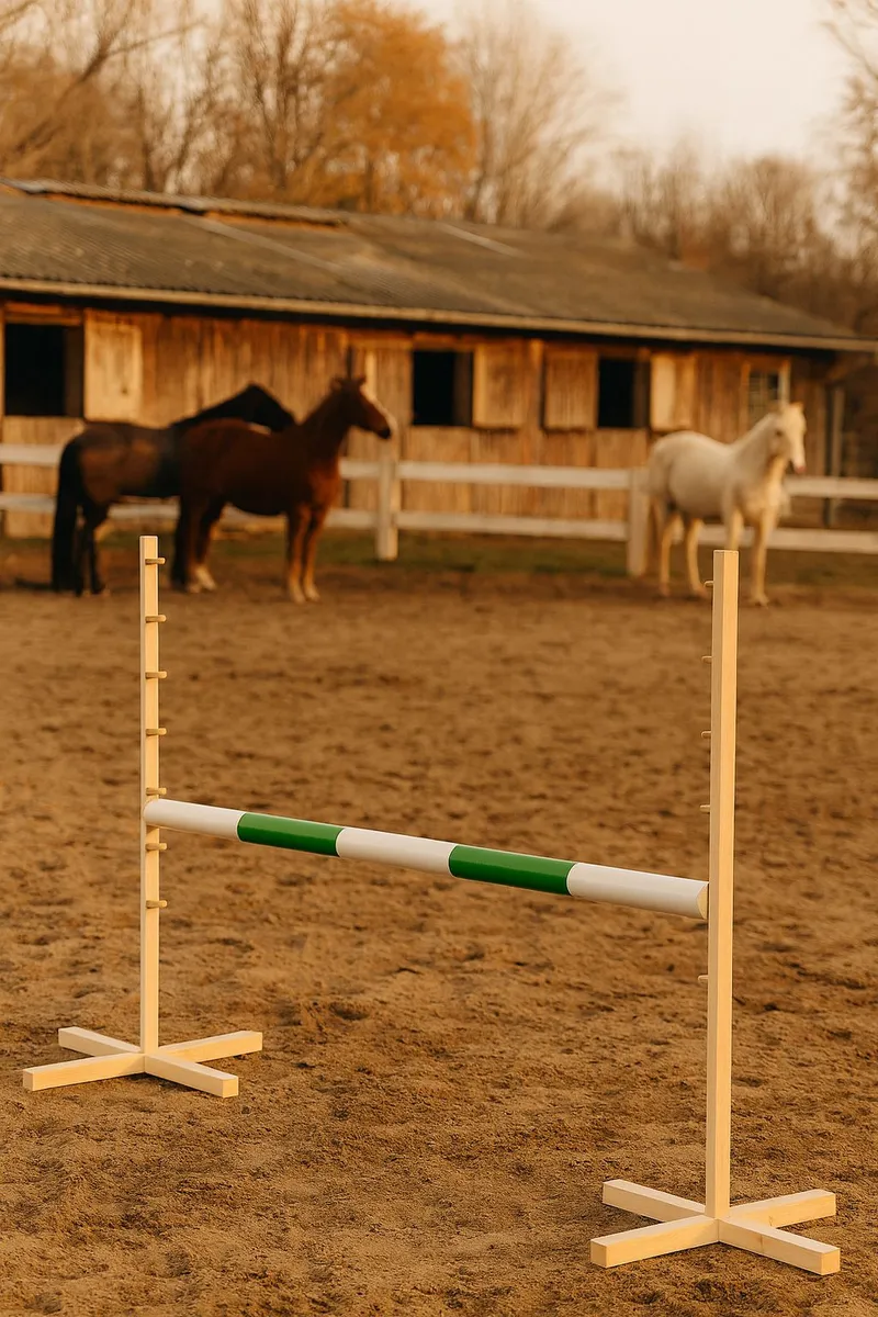 Przeszkoda Skokowa Do Hobby Horse 120cm, Belka TUM-TUM - Zielona