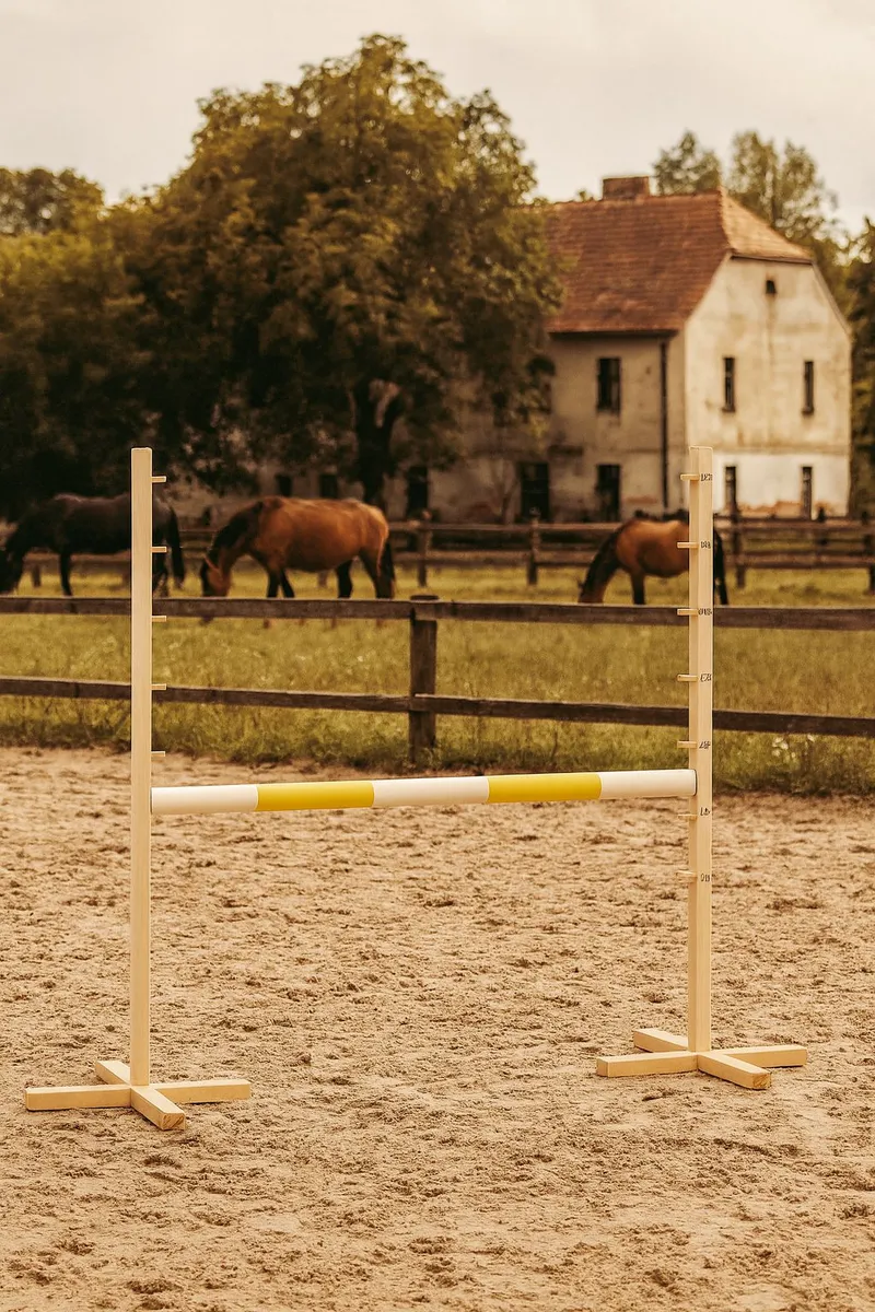 Przeszkoda Skokowa Do Hobby Horse 120cm, Belka TUM-TUM - Żółta
