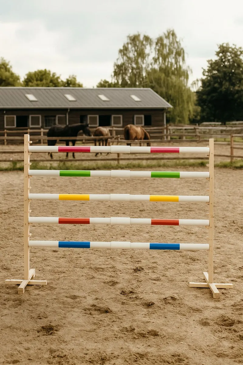 Przeszkoda Skokowa Do Hobby Horse 160cm, H-120 cm, Dwie Belki TUM-TUM