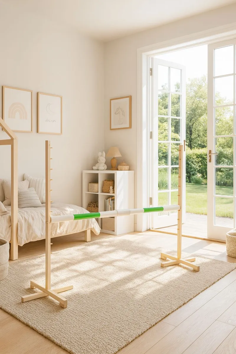 Przeszkoda Skokowa Do Hobby Horse 160cm, H-120 cm, Belka TUM-TUM - Zielona