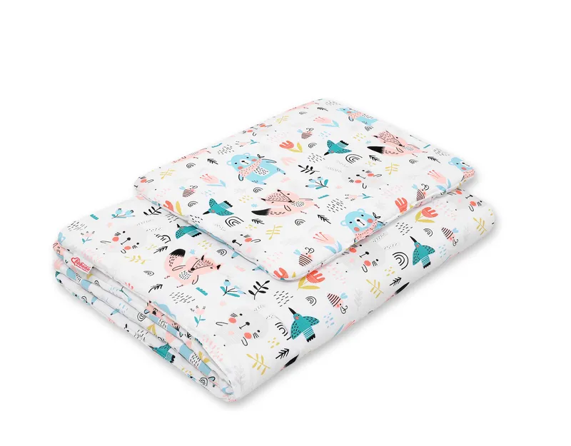 Komplet Pościeli Dla Niemowląt Wypełnieniem 2-CZ 75x100cm Misie TUM-TUM