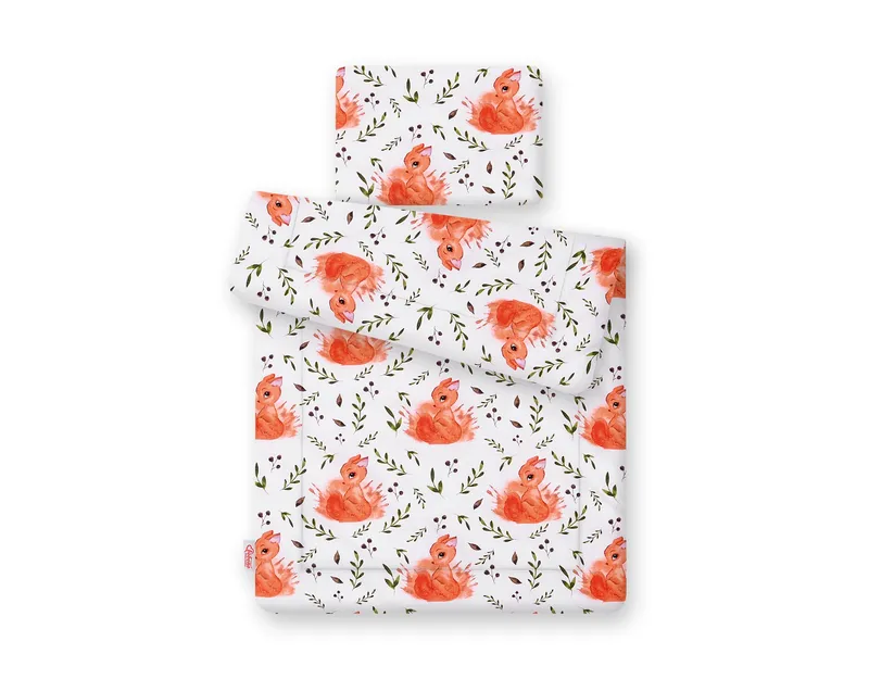 Komplet Pościeli Dla Niemowląt Wypełnieniem 2-CZ 75x100cm TUM-TUM