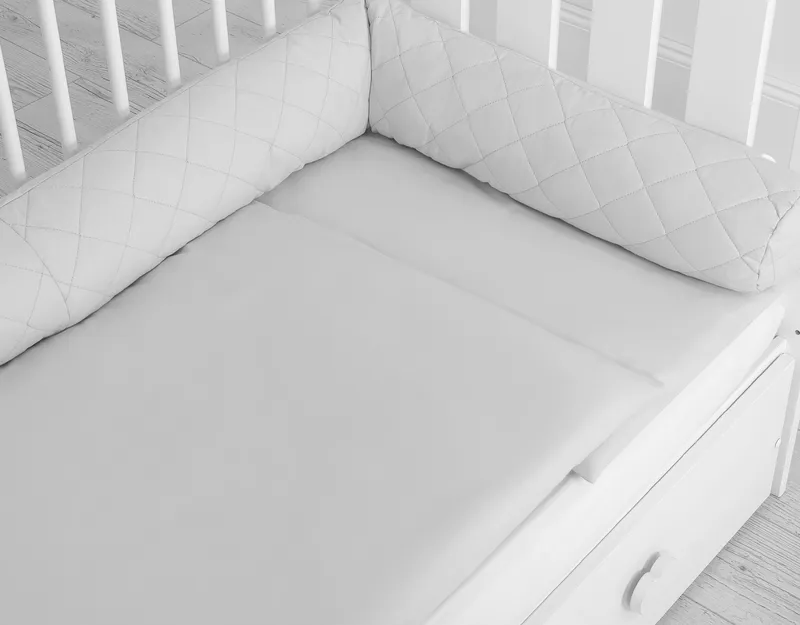 2w1 Kokon Niemowlęcy Pikowany Ochraniacz Wąż TUM-TUM Dla Dzieci - Szary