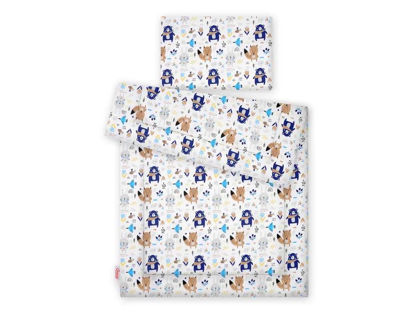 Komplet Pościeli Dla Dzieci Wypełnieniem 120x90cm Misie TUM-TUM