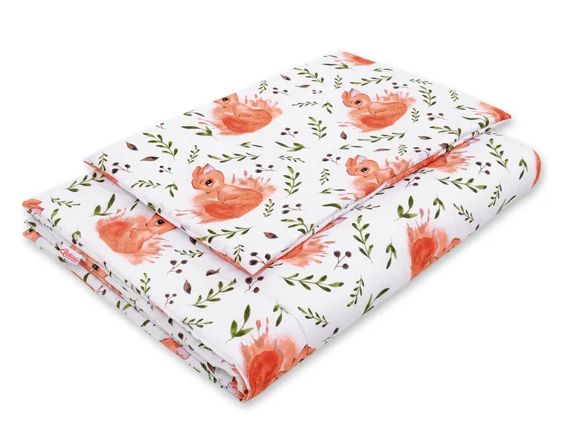 Komplet Pościeli Dla Dzieci Wypełnieniem 135x100 cm Wiewiórki TUM-TUM