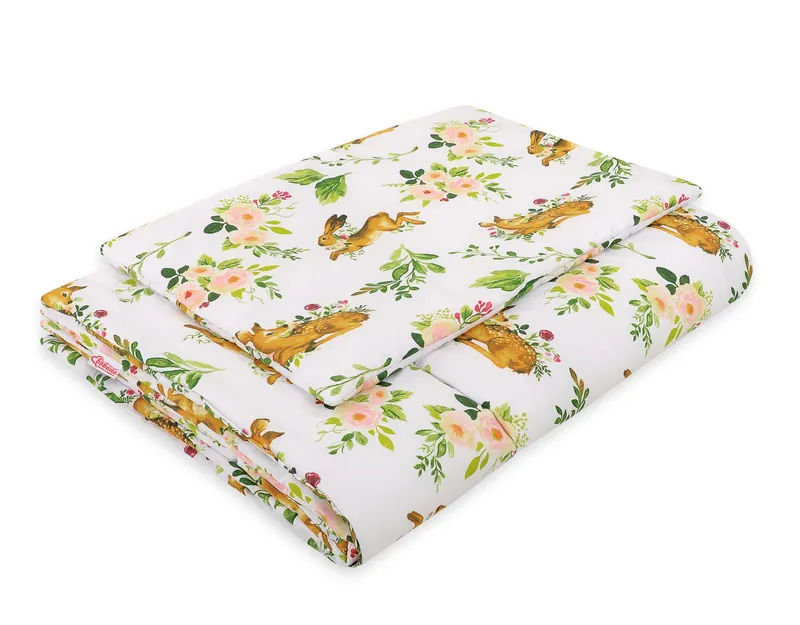 Komplet Pościeli Dla Dzieci Wypełnieniem 135x100 cm Lesie TUM-TUM