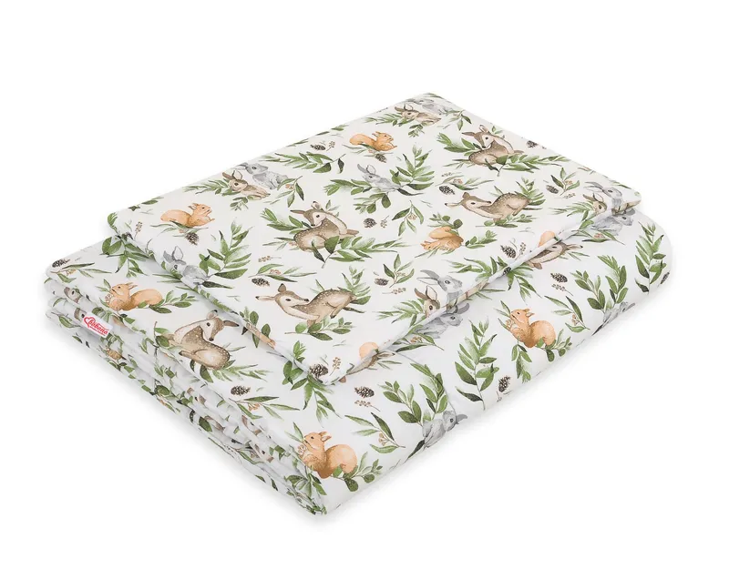Komplet Pościeli Dla Dzieci Wypełnieniem 120x90cm Woodland Green TUM-TUM