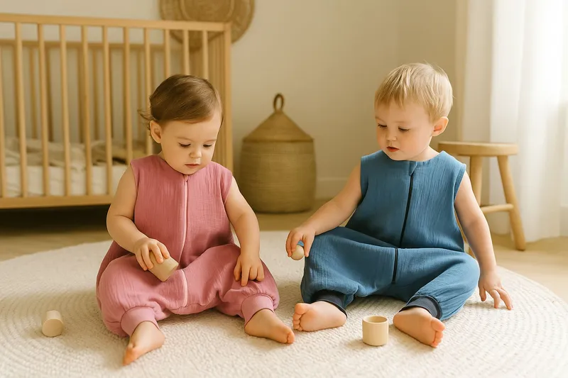 Muślinowy Śpiworek Dla Dzieci Nogawkami XL 2-4 Lata Letni Tog TUM-TUM