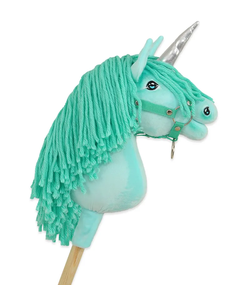 Hobby Horse Jednorożec Na Kiju Miętową Grzywą Srebrnym TUM-TUM - Miętowy