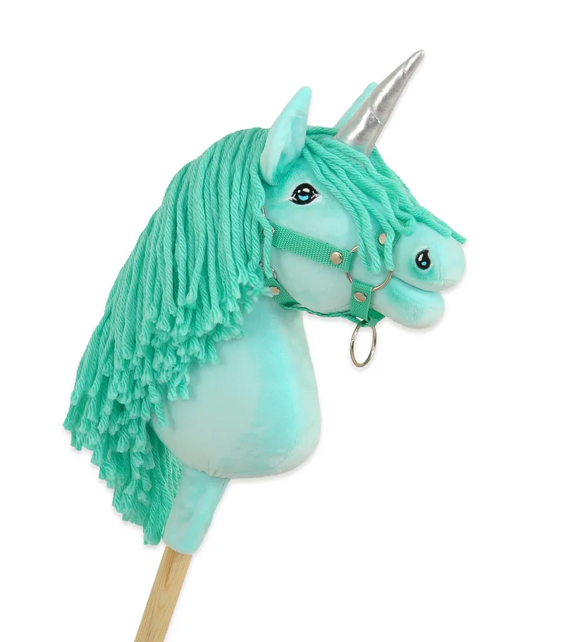 Hobby Horse Jednorożec Na Kiju Miętową Grzywą Srebrnym TUM-TUM - Miętowy