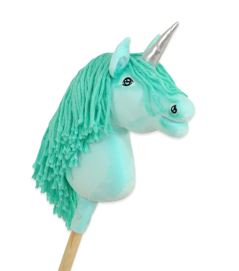 Hobby Horse Jednorożec Na Kiju Miętową Grzywą Srebrnym TUM-TUM - Miętowy
