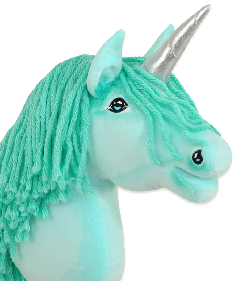 Hobby Horse Jednorożec Na Kiju Miętową Grzywą Srebrnym TUM-TUM - Miętowy