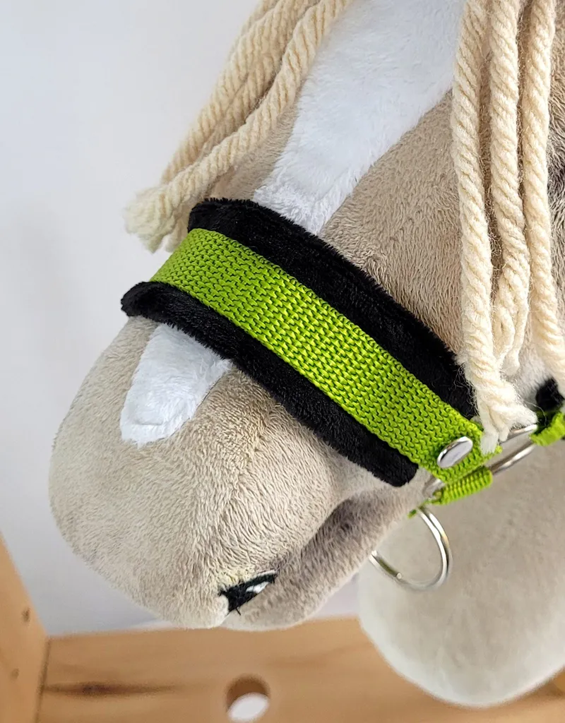 Kantar Regulowany Dla Konia Hobby Horse Limonka Czarnym TUM-TUM