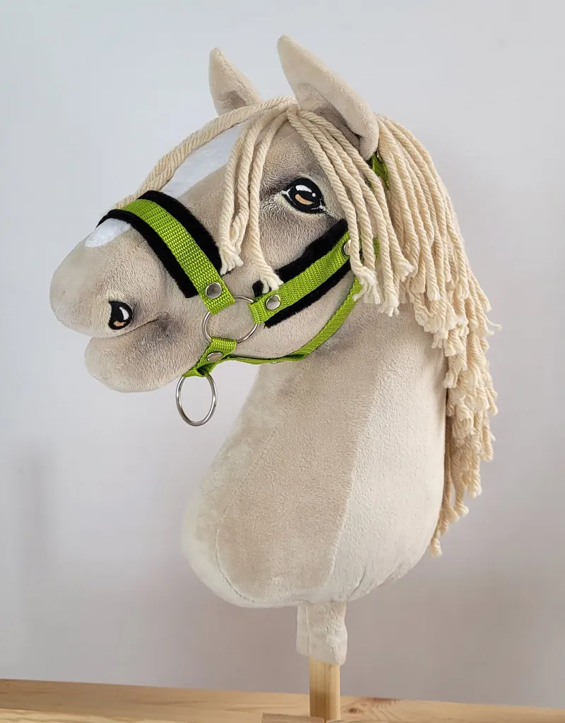 Kantar Regulowany Dla Konia Hobby Horse Limonka Czarnym TUM-TUM