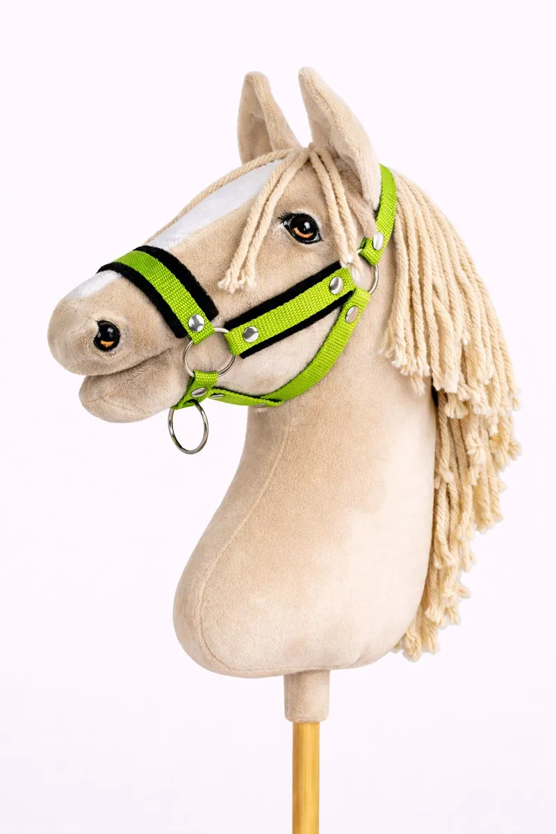 Kantar Regulowany Dla Konia Hobby Horse Limonka Czarnym TUM-TUM