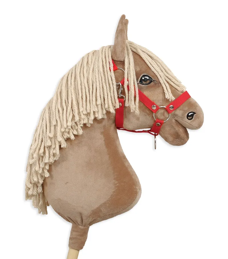 Kantar Regulowany Dla Konia Hobby Horse TUM-TUM - Czerwony