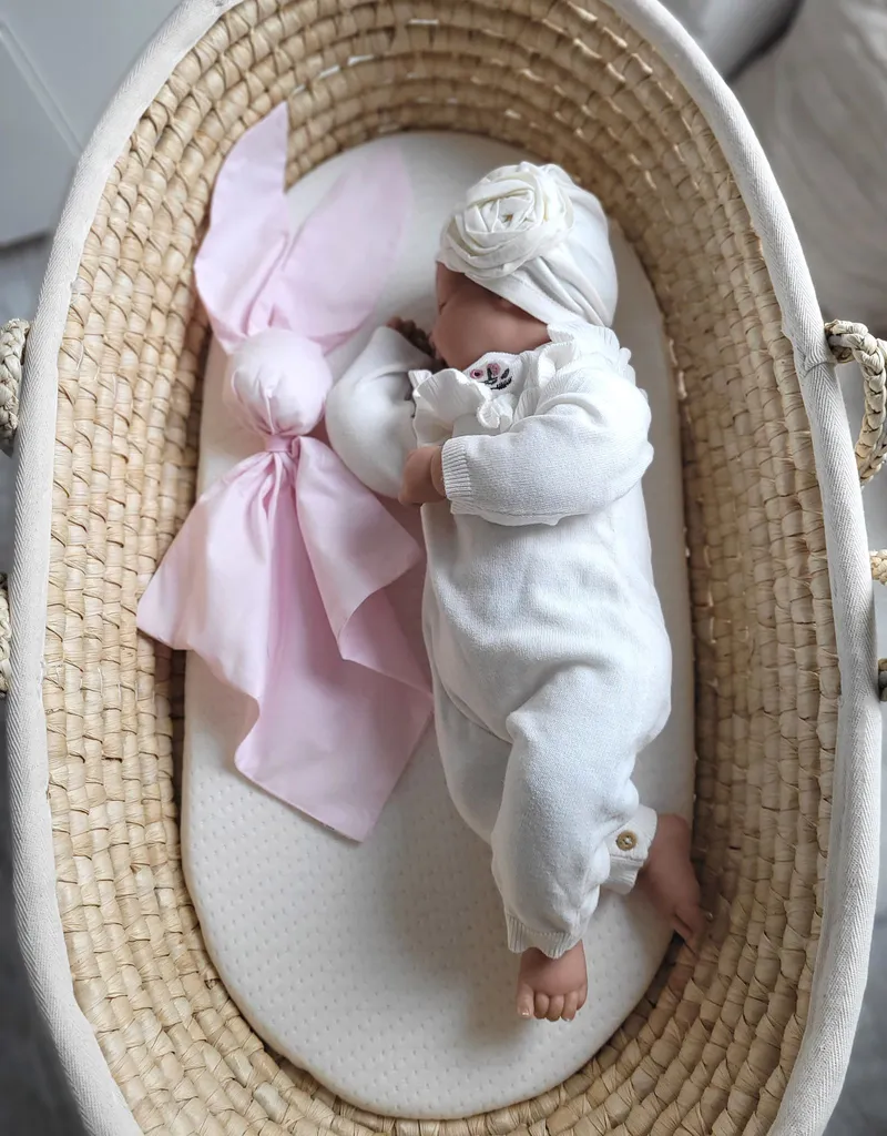 Miękka Przytulanka Doudou Kocyk Króliczek Bawełny TUM-TUM - Różowy