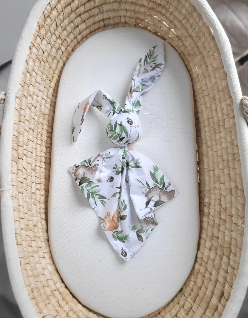 Miękka Przytulanka Doudou Kocyk Króliczek Bawełny Woodland Green TUM-TUM