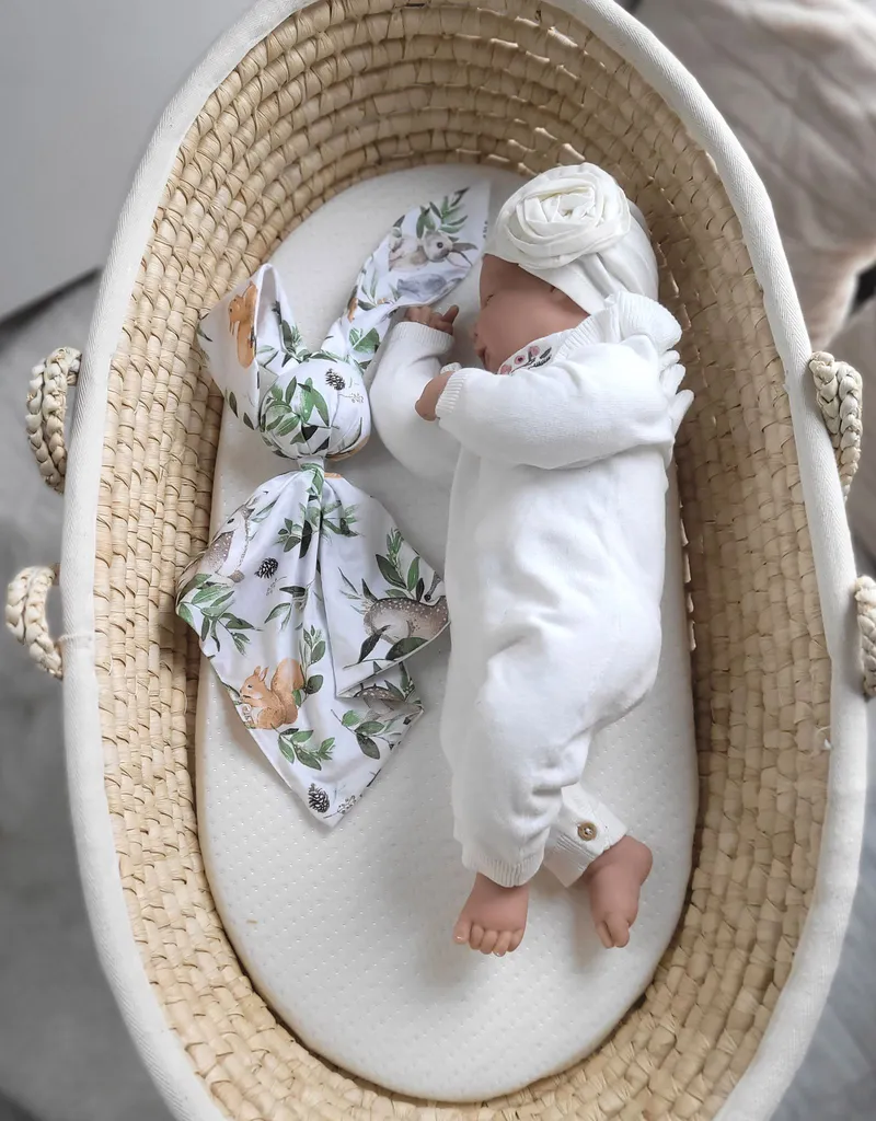Miękka Przytulanka Doudou Kocyk Króliczek Bawełny Woodland Green TUM-TUM