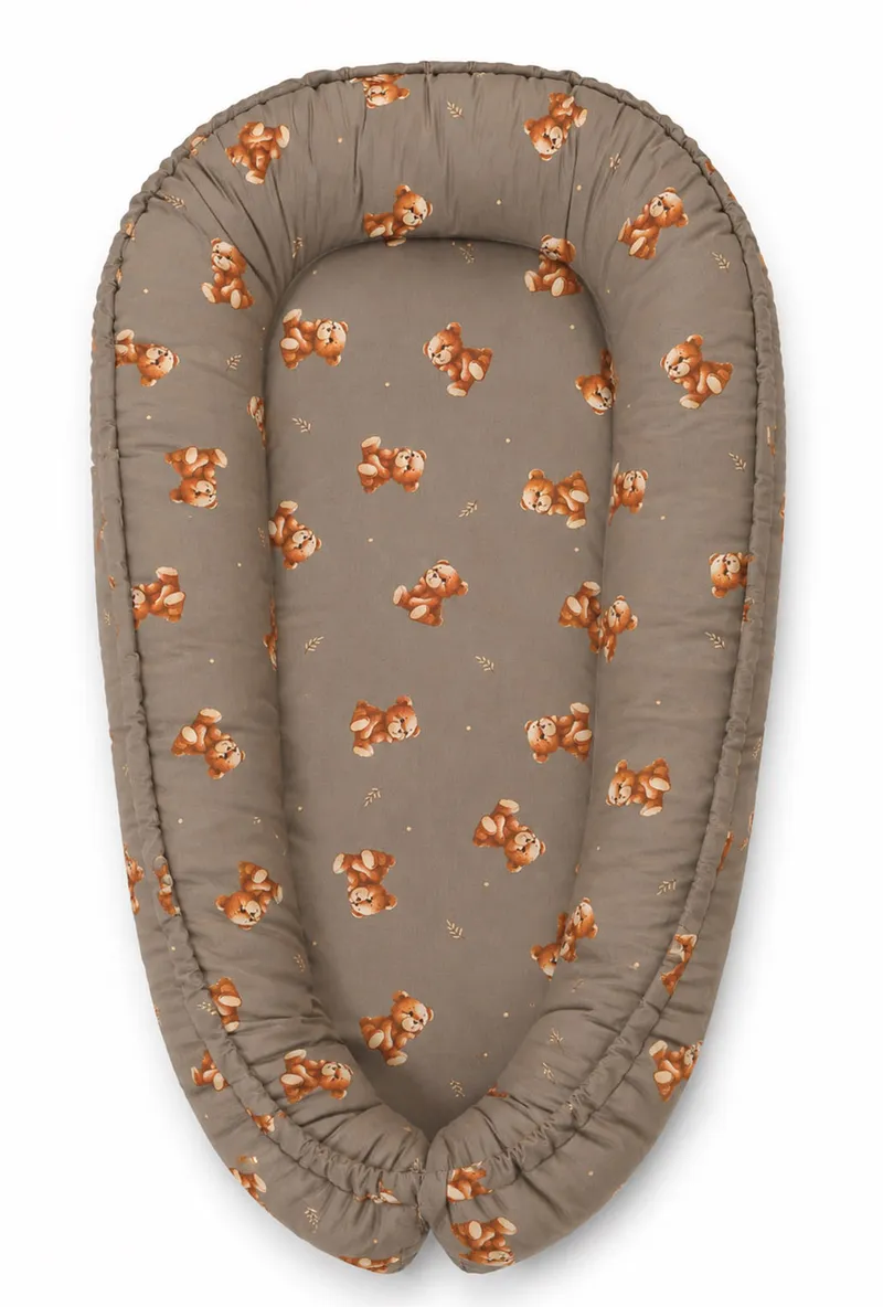 Kokon Niemowlęcy Dwustronny Kojec Otulacz Premium Toffee Teddy TUM-TUM