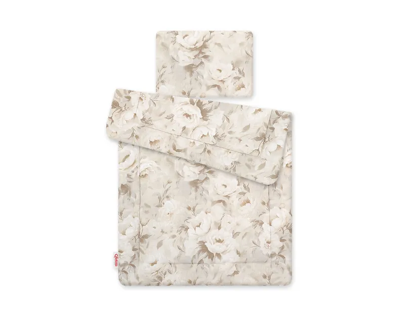 Komplet Pościeli Dla Niemowląt Wypełnieniem 2-CZ 75x100cm Beige TUM-TUM