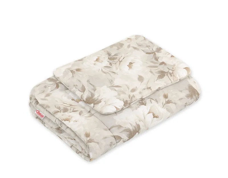 Komplet Pościeli Dla Niemowląt Wypełnieniem 2-CZ 75x100cm Beige TUM-TUM