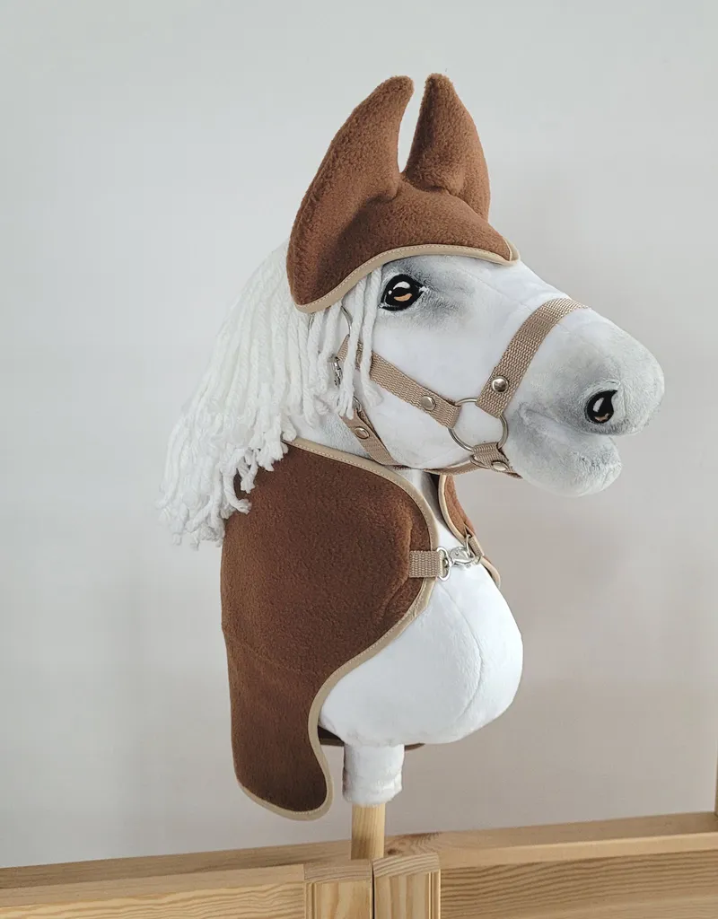 Zestaw Dla Hobby Horse A3: Polarowa Derka Nauszniki TUM-TUM - Brązowy