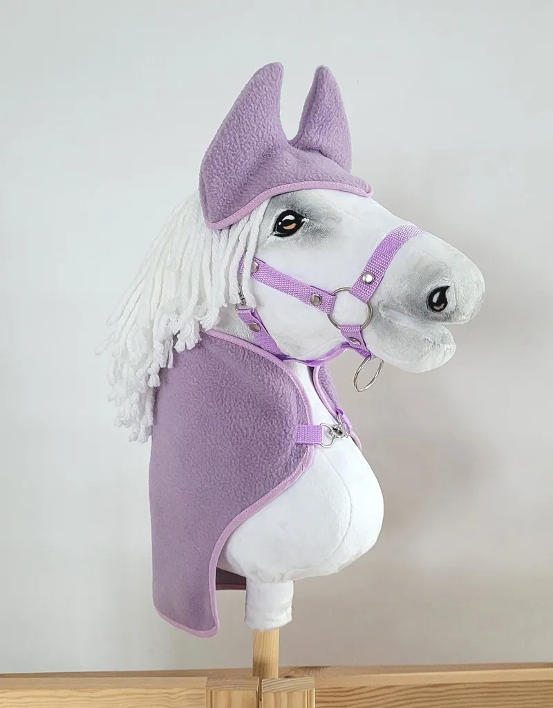 Zestaw Dla Hobby Horse A3: Polarowa Derka Nauszniki TUM-TUM - Fioletowy