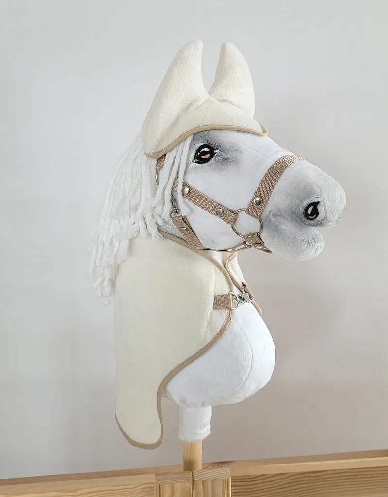 Zestaw Dla Hobby Horse A3: Polarowa Derka Nauszniki TUM-TUM - Kremowy