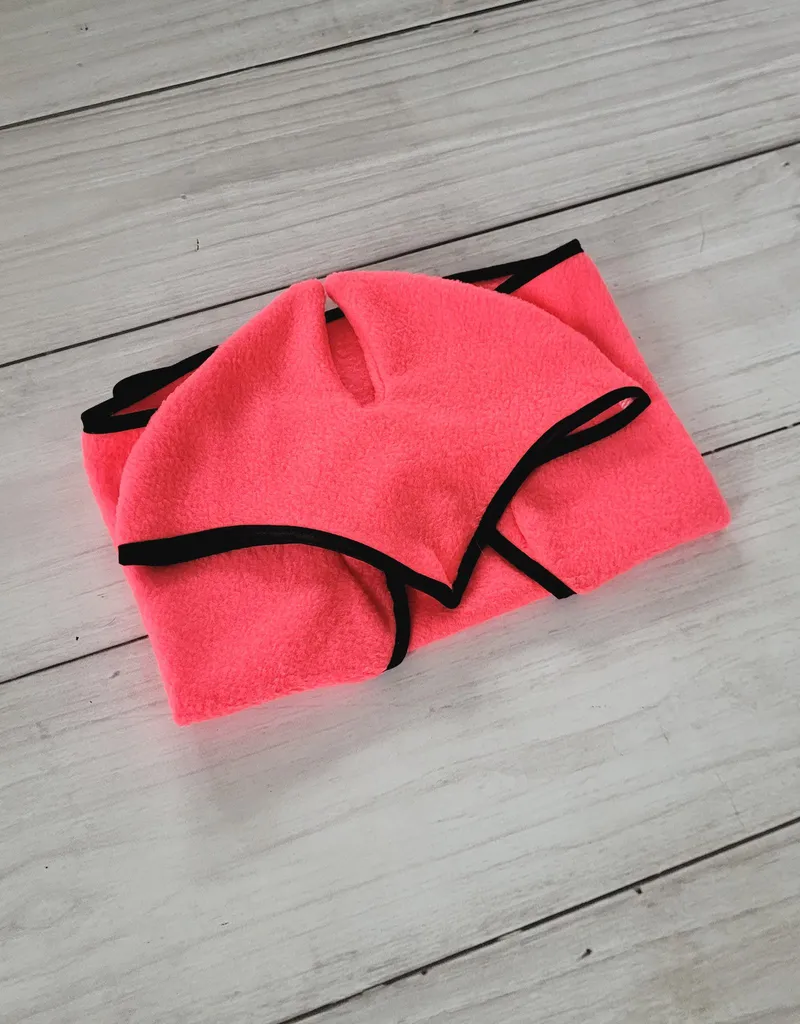 Zestaw Dla Hobby Horse A3: Polarowa Derka Nauszniki Neon Pink TUM-TUM