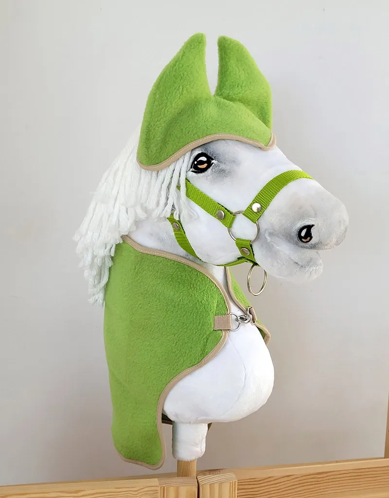 Zestaw Dla Hobby Horse A3: Polarowa Derka Nauszniki Jasny TUM-TUM