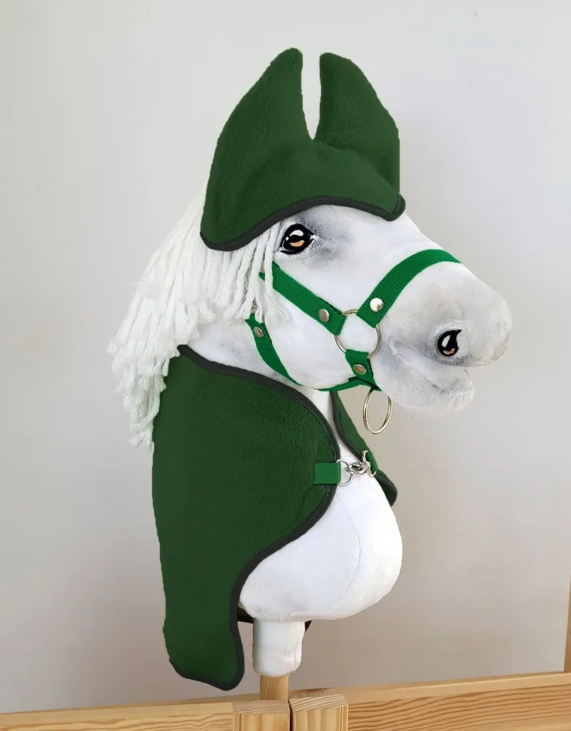 Zestaw Dla Hobby Horse A3: Polarowa Derka Nauszniki TUM-TUM - Zielony